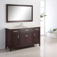 Marble Countertop Free Standing Bathroom Vanity Cabinet