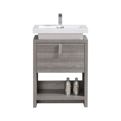 Modern Floor Standing  Bathroom Vanity With Cubby Hole