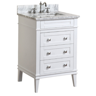 project bathroom vanity with marble hand washing sink