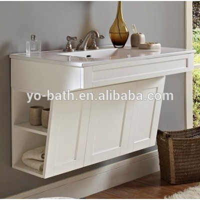 White finishes ADA hotel bathroom furniture