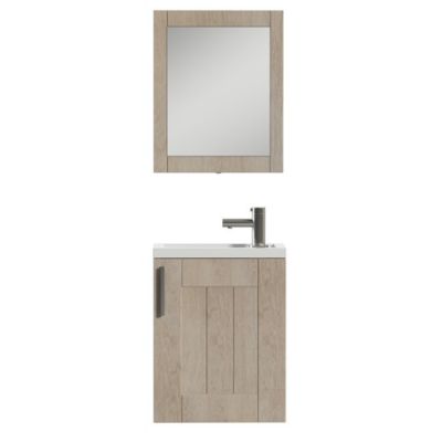 Small Floating Bathroom Vanity Set Tiger Frames Rustic Oak