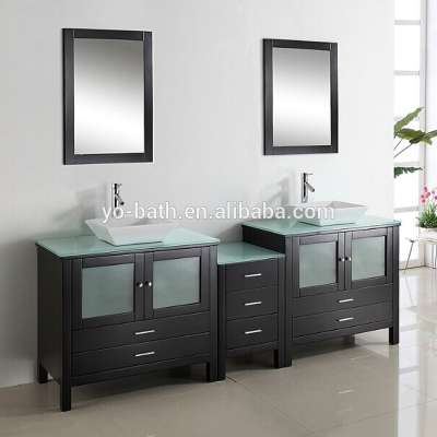 Modern Double Sink Bowl Washstand Bathroom Vanity Set