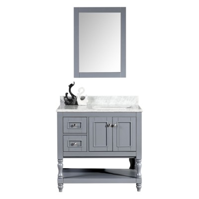 36" North american hot selling modern solid wood bathroom cabinet