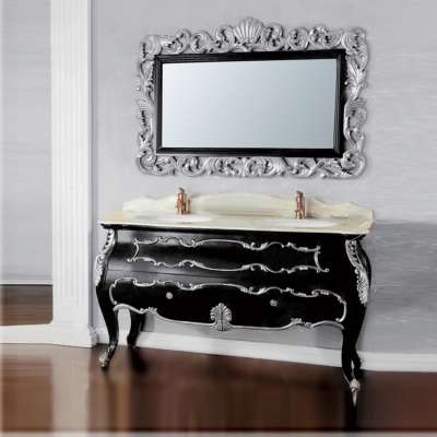 Western moderns stainless steel bathroom vanity