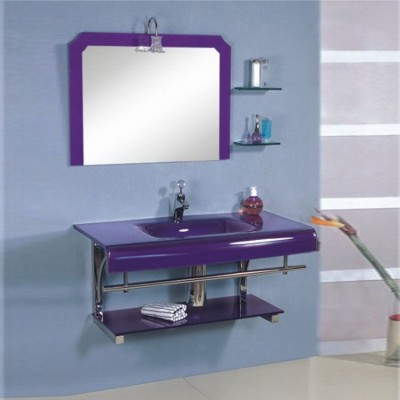 New Fashion Glass Bathroom Wash Basin, Bathroom Vanity