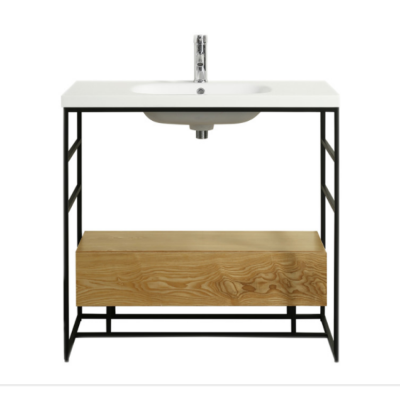 single sink bathroom vanity suit with marble top basin