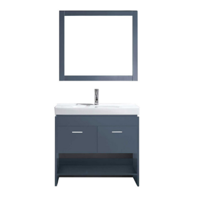 Hotel Modern Bathroom Vanity with Polished Chrome Faucet