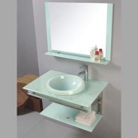 Modern Simple Style Hot Sale Glass Bathroom Cabinet